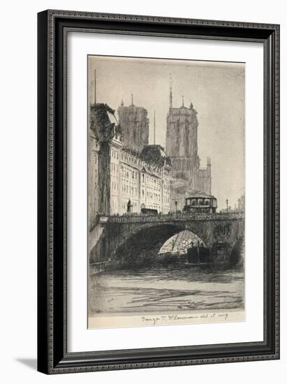 The Towers of Notre-Dame, 1915-George T Plowman-Framed Giclee Print