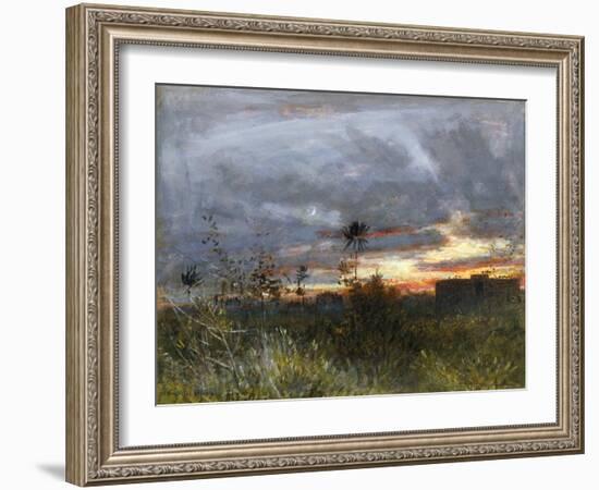 The Towers of Silence, Bombay, 1909-Albert Goodwin-Framed Giclee Print