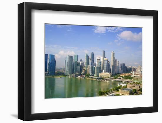 The Towers of the Central Business District and Marina Bay in the Early Morning, Singapore-Fraser Hall-Framed Photographic Print