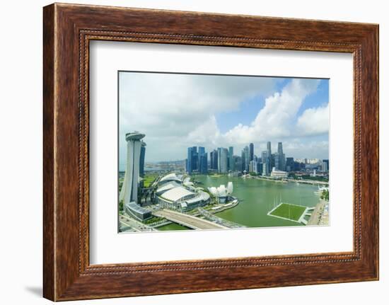 The Towers of the Central Business District and Marina Bay in the Morning, Singapore-Fraser Hall-Framed Photographic Print