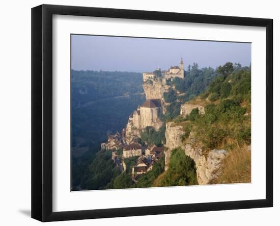 The Town and Church of Rocamadour in the Dordogne, Midi Pyrenees, France-Roy Rainford-Framed Photographic Print