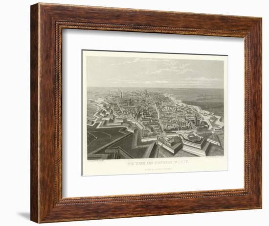 The Town and Fortress of Lille-Alphonse Marie de Neuville-Framed Giclee Print