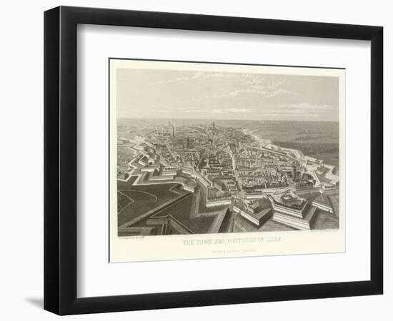 The Town and Fortress of Lille-Alphonse Marie de Neuville-Framed Giclee Print