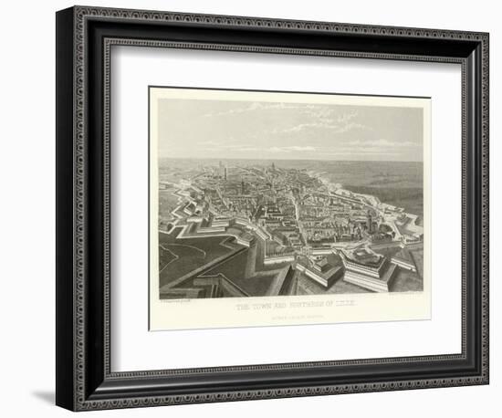 The Town and Fortress of Lille-Alphonse Marie de Neuville-Framed Giclee Print