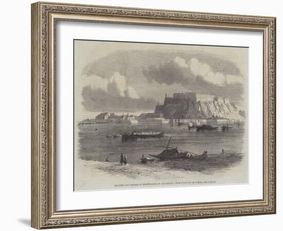 The Town and Fortress of Peterwardein, on the Danube-Samuel Read-Framed Giclee Print