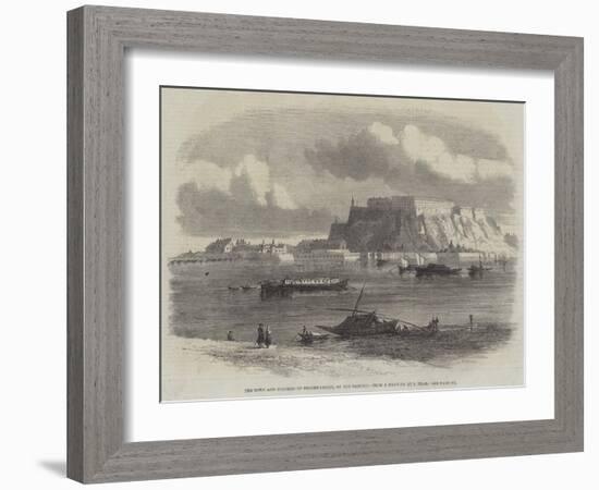 The Town and Fortress of Peterwardein, on the Danube-Samuel Read-Framed Giclee Print