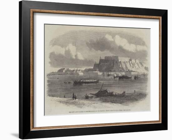 The Town and Fortress of Peterwardein, on the Danube-Samuel Read-Framed Giclee Print