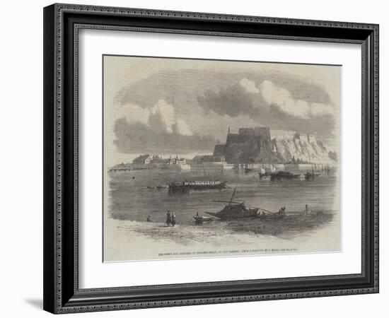 The Town and Fortress of Peterwardein, on the Danube-Samuel Read-Framed Giclee Print