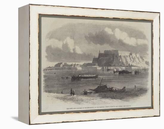 The Town and Fortress of Peterwardein, on the Danube-Samuel Read-Framed Premier Image Canvas