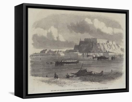 The Town and Fortress of Peterwardein, on the Danube-Samuel Read-Framed Premier Image Canvas