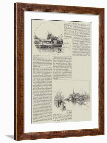 The Town and Port of Fordwich-Charles Auguste Loye-Framed Giclee Print