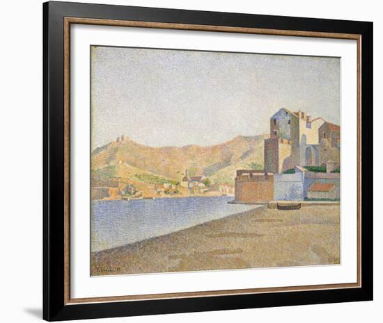 The Town Beach, Collioure, Opus 165-Paul Signac-Framed Giclee Print