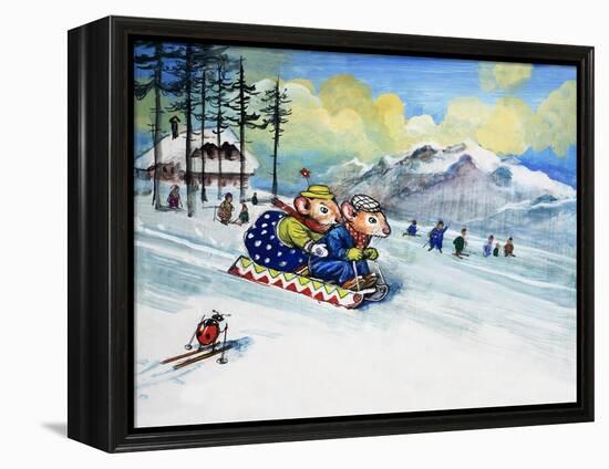 The Town Mouse and the Country Mouse, from 'Once Upon a Time'-Mendoza-Framed Premier Image Canvas