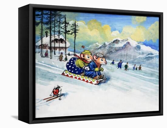 The Town Mouse and the Country Mouse, from 'Once Upon a Time'-Mendoza-Framed Premier Image Canvas