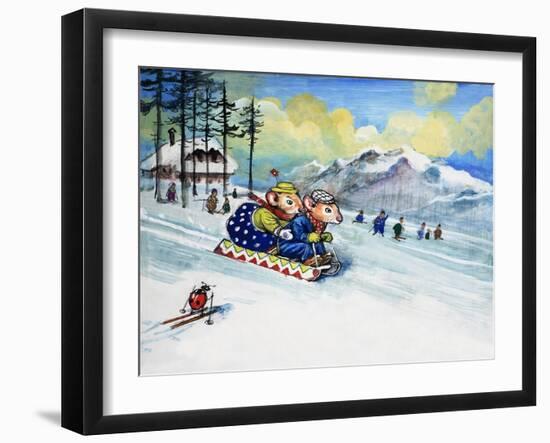 The Town Mouse and the Country Mouse, from 'Once Upon a Time'-Mendoza-Framed Giclee Print