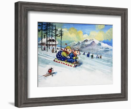 The Town Mouse and the Country Mouse, from 'Once Upon a Time'-Mendoza-Framed Giclee Print