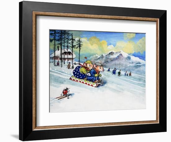 The Town Mouse and the Country Mouse, from 'Once Upon a Time'-Mendoza-Framed Giclee Print