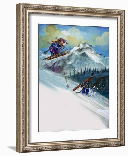 The Town Mouse and the Country Mouse, from 'Once Upon a Time'-Mendoza-Framed Giclee Print