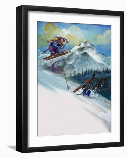 The Town Mouse and the Country Mouse, from 'Once Upon a Time'-Mendoza-Framed Giclee Print
