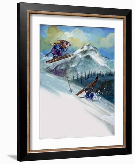 The Town Mouse and the Country Mouse, from 'Once Upon a Time'-Mendoza-Framed Giclee Print