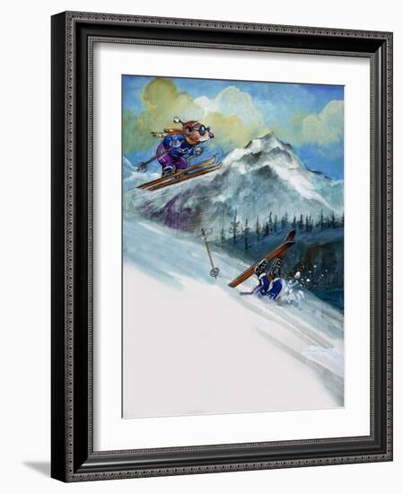 The Town Mouse and the Country Mouse, from 'Once Upon a Time'-Mendoza-Framed Giclee Print