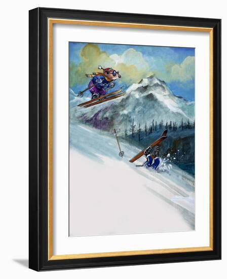 The Town Mouse and the Country Mouse, from 'Once Upon a Time'-Mendoza-Framed Giclee Print