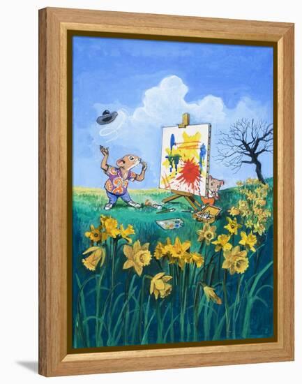 The Town Mouse and the Country Mouse-Philip Mendoza-Framed Premier Image Canvas