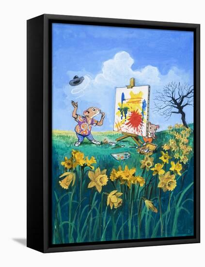 The Town Mouse and the Country Mouse-Philip Mendoza-Framed Premier Image Canvas