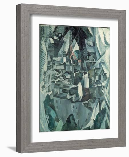 The Town No.2, 1910-Robert Delaunay-Framed Giclee Print