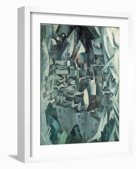 The Town No.2, 1910-Robert Delaunay-Framed Giclee Print