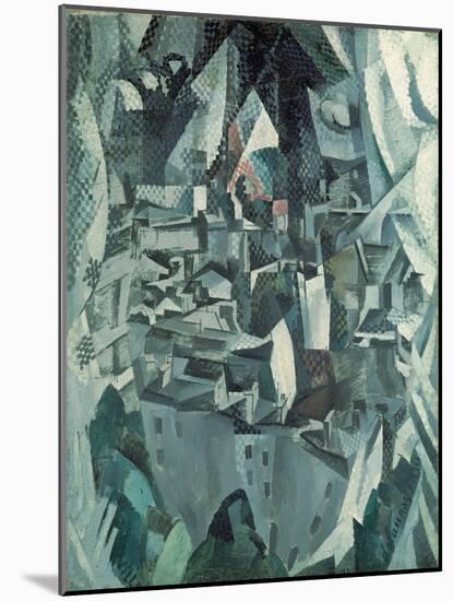 The Town No.2, 1910-Robert Delaunay-Mounted Giclee Print