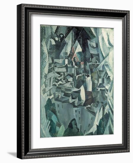 The Town No.2, 1910-Robert Delaunay-Framed Giclee Print