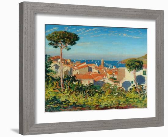 The Town of Collioure, C.1908-James Dickson Innes-Framed Giclee Print