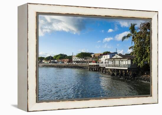 The Town of Lahaina, Maui, Hawaii, United States of America, Pacific-Michael-Framed Premier Image Canvas