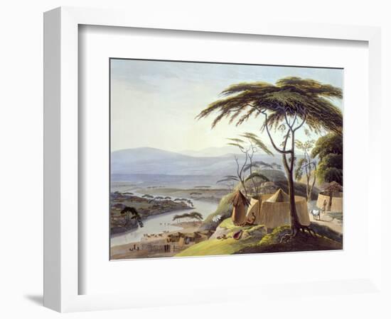 The Town of Leetakoo, Plate 22 from 'African Scenery and Animals', Engraved by the Artist, 1805-Samuel Daniell-Framed Giclee Print