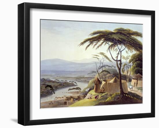 The Town of Leetakoo, Plate 22 from 'African Scenery and Animals', Engraved by the Artist, 1805-Samuel Daniell-Framed Giclee Print