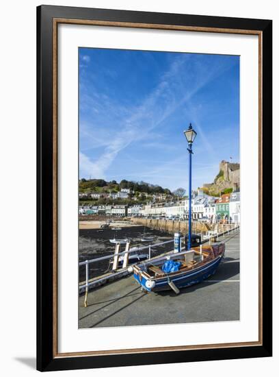 The Town of Mont Orgueil and its Castle, Jersey, Channel Islands, United Kingdom-Michael Runkel-Framed Photographic Print