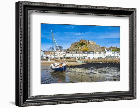 The Town of Mont Orgueil and its Castle, Jersey, Channel Islands, United Kingdom-Michael Runkel-Framed Photographic Print