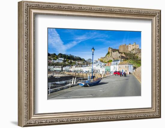 The Town of Mont Orgueil and its Castle, Jersey, Channel Islands, United Kingdom-Michael Runkel-Framed Photographic Print