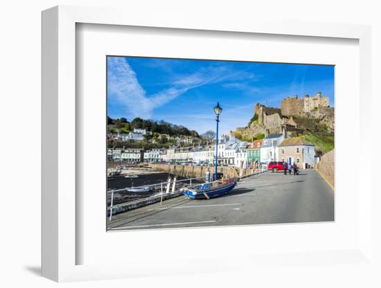 The Town of Mont Orgueil and its Castle, Jersey, Channel Islands, United Kingdom-Michael Runkel-Framed Photographic Print