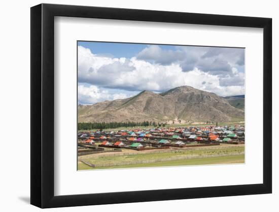 The town of Orgil, Jargalant district, Hovsgol province, Mongolia, Central Asia, Asia-Francesco Vaninetti-Framed Photographic Print