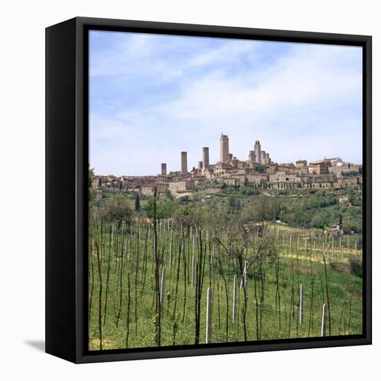 The Town of San Gimignano, 13th Century-CM Dixon-Framed Premier Image Canvas