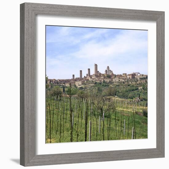 The Town of San Gimignano, 13th Century-CM Dixon-Framed Photographic Print