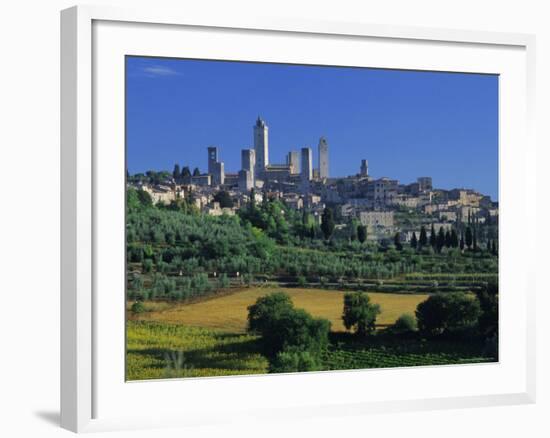 The Town of San Gimignano, Tuscany, Italy, Europe-Gavin Hellier-Framed Photographic Print