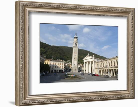 The town of Valdobbiadene, Valdobbiadene, Veneto, Italy, Europe-Sergio Pitamitz-Framed Photographic Print