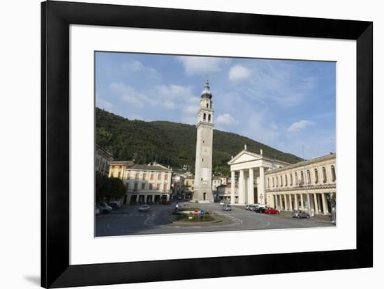 The town of Valdobbiadene, Valdobbiadene, Veneto, Italy, Europe-Sergio Pitamitz-Framed Photographic Print