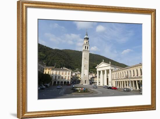 The town of Valdobbiadene, Valdobbiadene, Veneto, Italy, Europe-Sergio Pitamitz-Framed Photographic Print