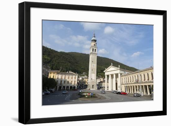 The town of Valdobbiadene, Valdobbiadene, Veneto, Italy, Europe-Sergio Pitamitz-Framed Photographic Print