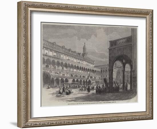 The Townhall and Piazza Dei Frutti or Market-Place, Padua-null-Framed Giclee Print