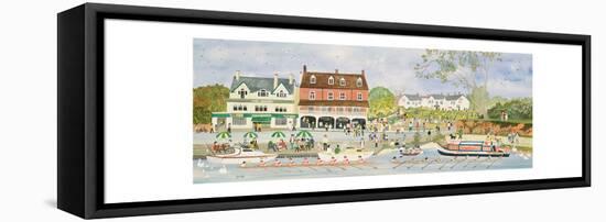 The Towpath Walton-on-Thames-Judy Joel-Framed Premier Image Canvas